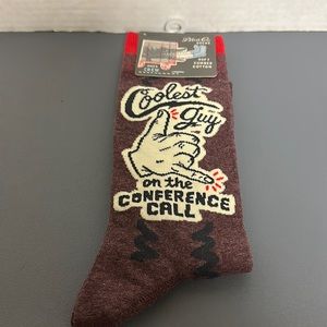 Blue Q Socks “ COOLEST GUY ON THE CONFERENCE CALL” Mens Socks